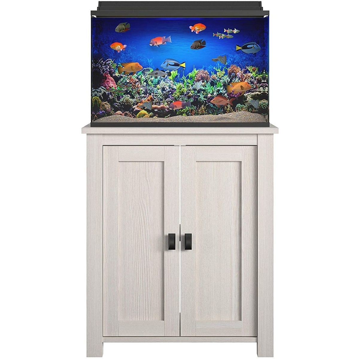 The Best 20 Gallon Fish Tank Stand Option: Ollie & Hutch Farmington 10/20 Gallon Aquarium Stand, Ivory