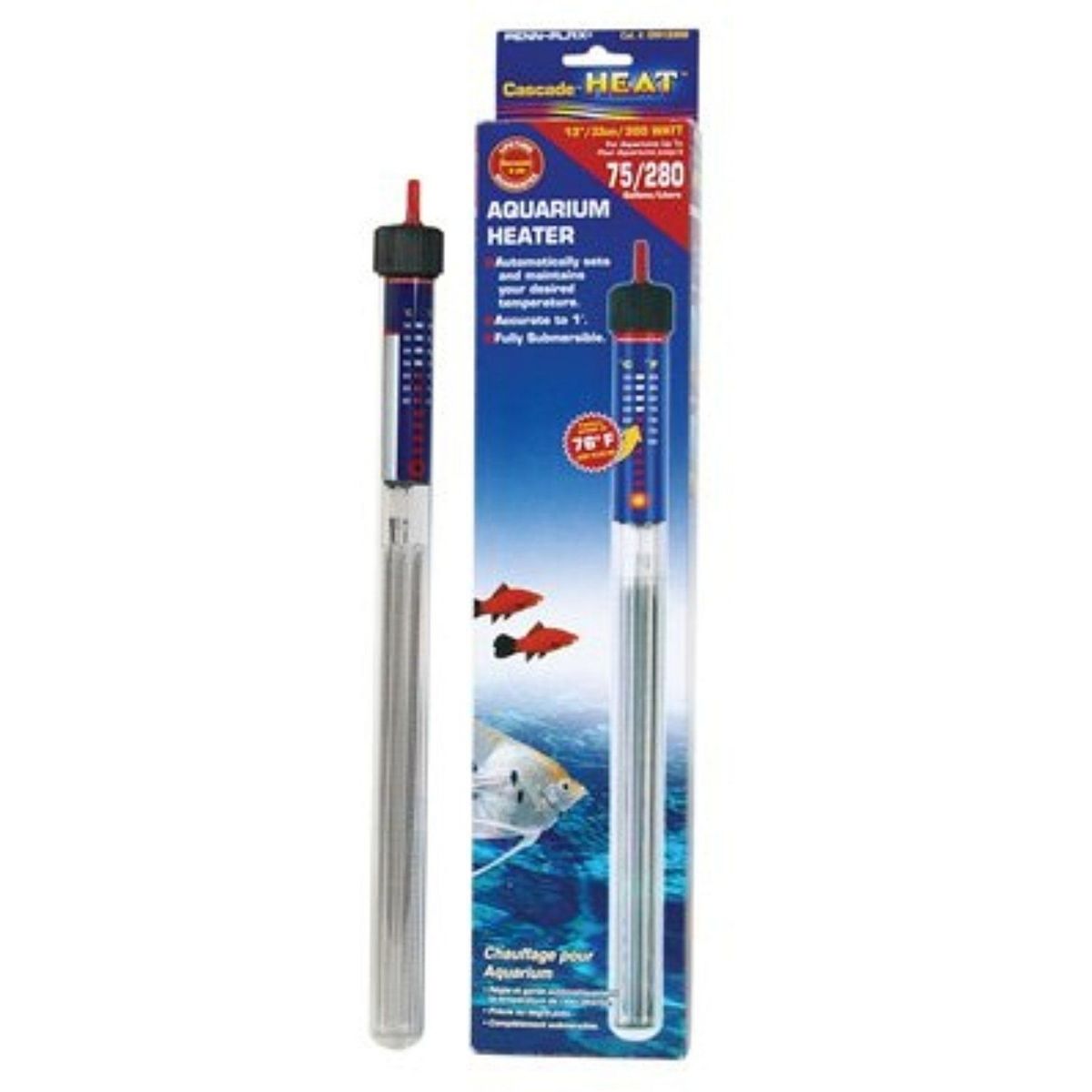 cascade heat 10inch aquarium heater