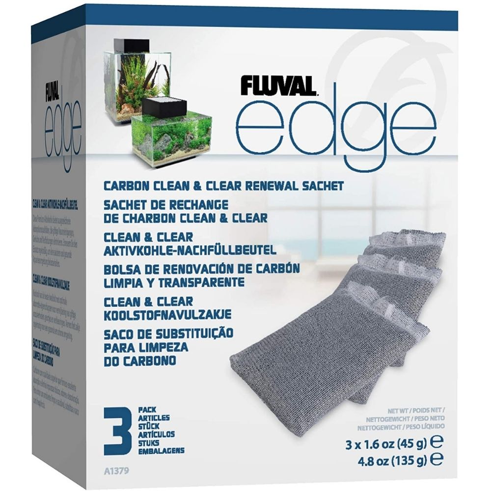 Fluval EDGE Carbon Clean & Clear Renewal Sachets