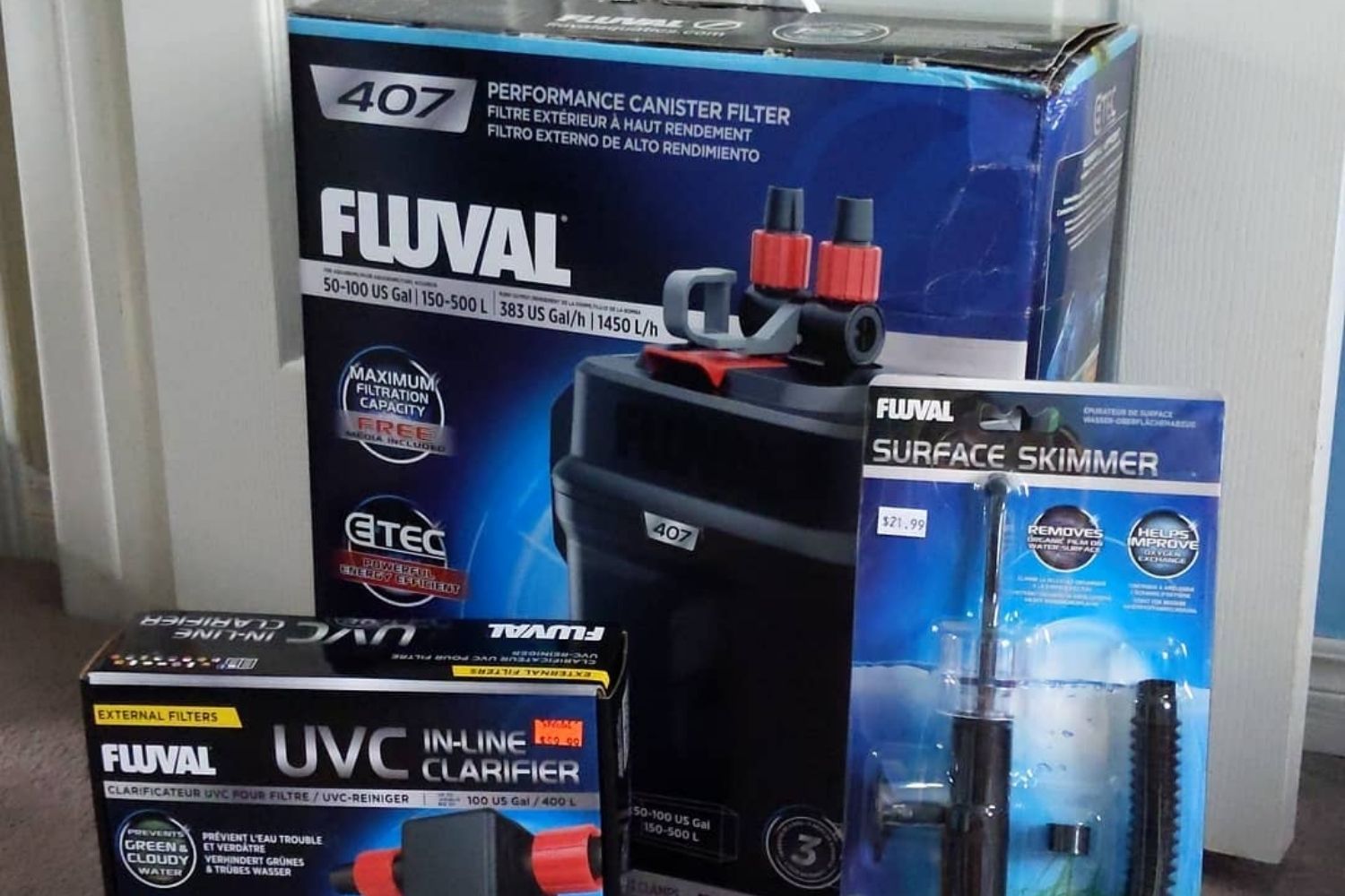 Fluval 407 Canister Filter Review Box
