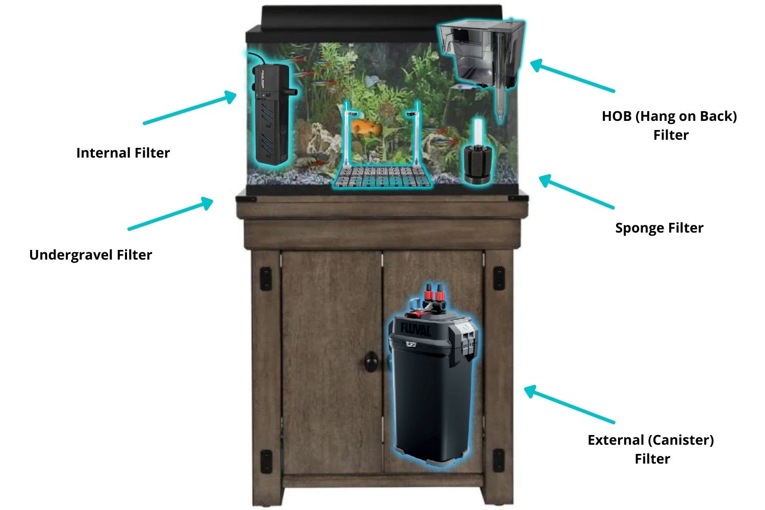 types of aquarium filters