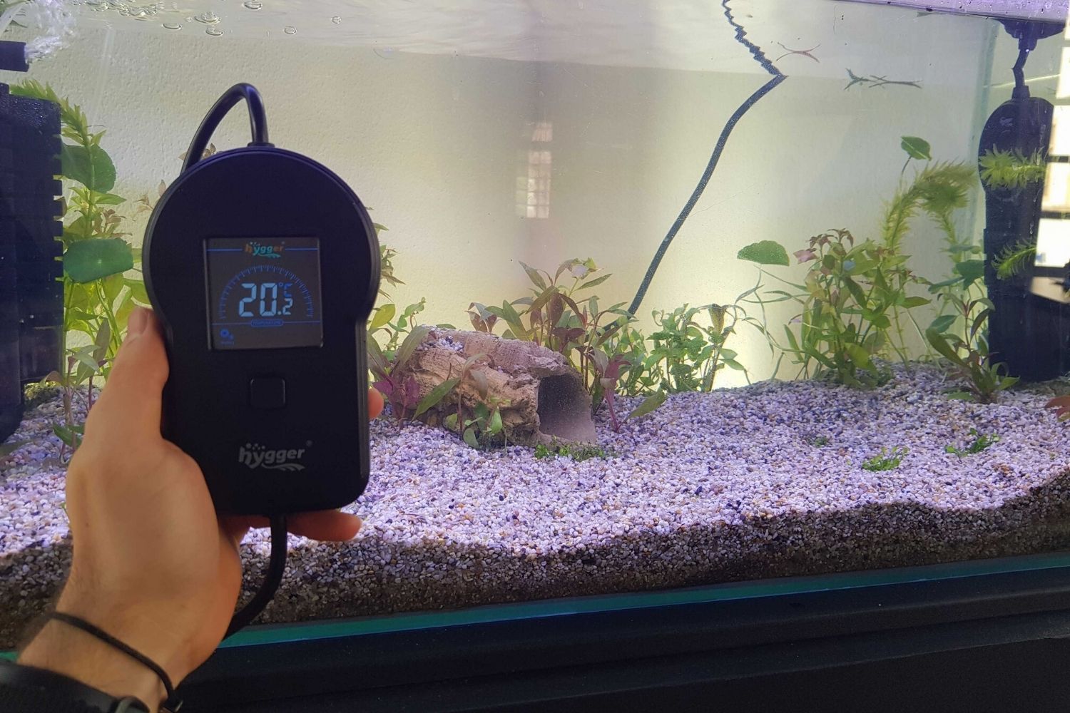 hygger aquarium heater review setting temperature